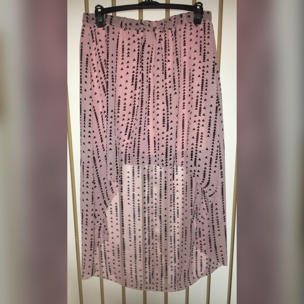 Pastel Pink High Low Tribal Medium Size Skirt
